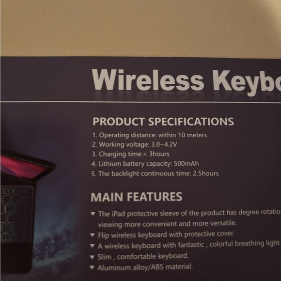 Wireless keyboard new in box - Picture 2 of 3